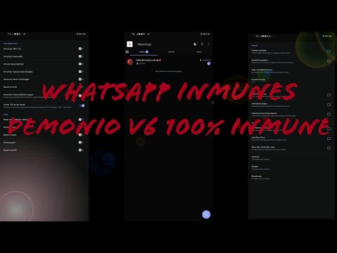 REACCIONANDO A UN WHATSAPP INMUNE  DEMONIO V6  CON BOTON DE DAR ATRASO CON STICKER VER DESCRIPCIÓN