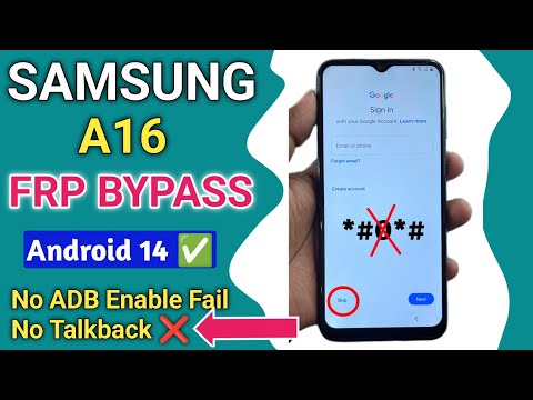 Without PC - Samsung A16 FRP Bypass 2024 Android 14 Update || TalkBack Not Working