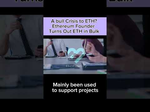 ❄️A bull Crisis to ETH? Ethereum Founder Turns Out ETH in Bulk #crypto #ethereum #vitalik  #shorts