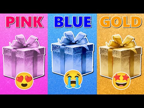 Choose Your Gift 🎁 Pink, Blue or Gold 🩷🔵🪙 How Lucky Are You? 🍀 Quiz Madness