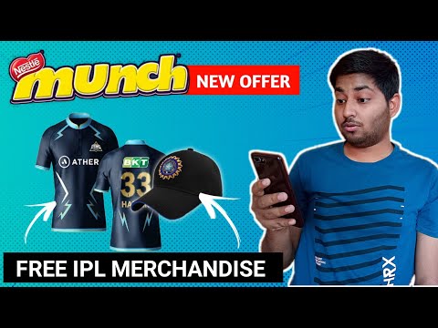 munch IPL offer || free merchandise rewards || free shopping loot today || free products