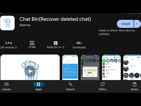 How To Install Chat Bin Recover Deleted Chat App's | How To Download Chat Bin Recover Deleted Chat