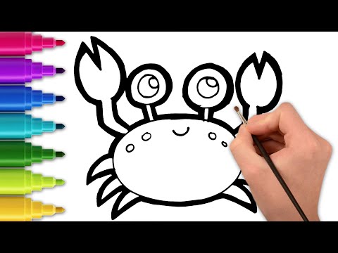 How to Draw & Paint a Crab 🦀 🎨 | Fun Art for Kids By Chiki Art