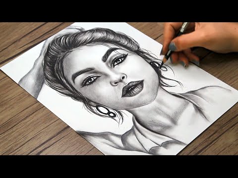 Realistic Face Drawing with Pencil | How to Draw a Girl Face Step by Step