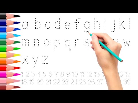 Collection For Writing Along Dotted Lines For Toddler | ABCD | English Alphabet | A To Z | abc Song