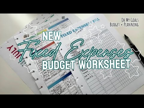 Yearly Fixed Expenses Tracker - REAL NUMBERS! FREE Worksheet! | Oh My Goals Budget + Planning