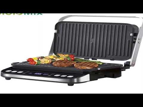 BioloMix 2000W Electric Contact Grill Digital Griddle and Panini Press, Optional