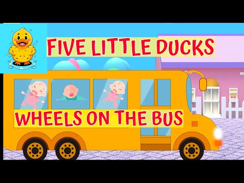 Wheels On The Bus |  Five Little Ducks | Nursery Rhymes & Kids Songs