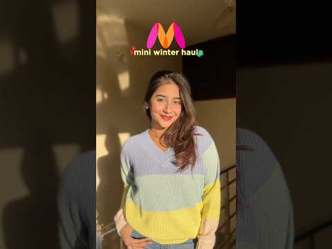 Myntra winter haul *sweaters* 🧣✨ #shorts #youtubeshorts #myntrahaul