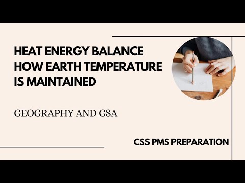 Geography lecture 1| Heat Energy Balance and global warming. solved past papers |CSS| PMS |