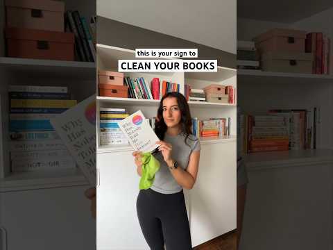 be honest: how often do you do this? 👀😅 #cleaningtips #bookcollection