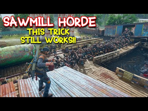 How To Defeat SAWMILL HORDE Without Running ?? | Days Gone PC |