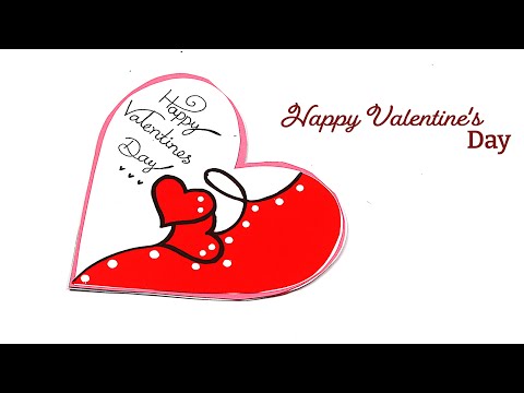 Easy and beautiful card for valentines day / valentines day card making very easy