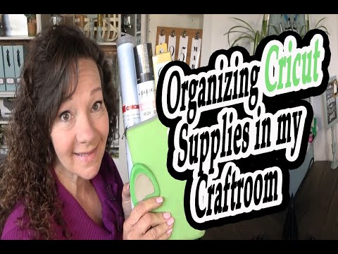 Organizing Cricut Supplies in my Craftroom