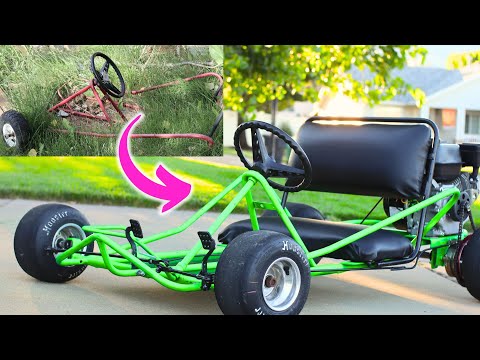 $20 Rust Bucket into Kick $$$ Go Kart W/ Harbor Freight 212