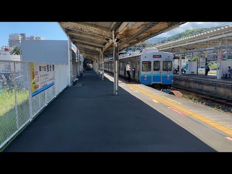 伊豆急8000系 TA2編成 発車シーン@伊東駅