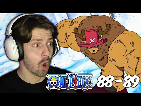 Chopper goes Beast Mode!  - One Piece Reaction Episodes 88-89 Drum Island Arc