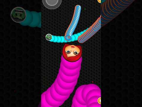 Worms zone io !! Cacing besar superhero Black Widow || slither snake