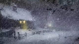 Loud Blizzard, Winter Storm & Wind Sounds for Deep Sleep, Relaxing┇Winter Ambience┇Snow Storm