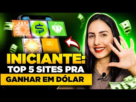 🚀TOP 5 SITES QUE PAGAM EM DÓLAR PARA INICIANTES | Renda extra Home Office 2023