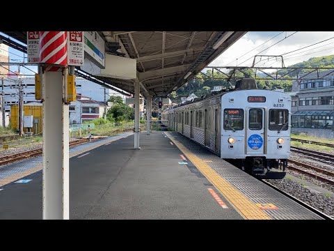 伊豆急8000系 TB7編成 普通 熱海行き 入線シーン@伊東駅