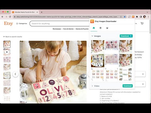 How to download high-resolution images of products listed on Etsy 2024