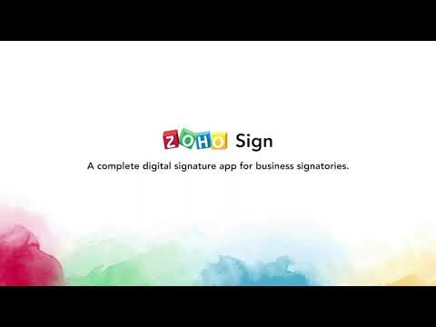 DIGITAL SIGNING SOFTWARE | ZOHO SIGN DOCUMENT | BEST E-SIGNATURE SOFTWARE | ZOHO SIGN UP