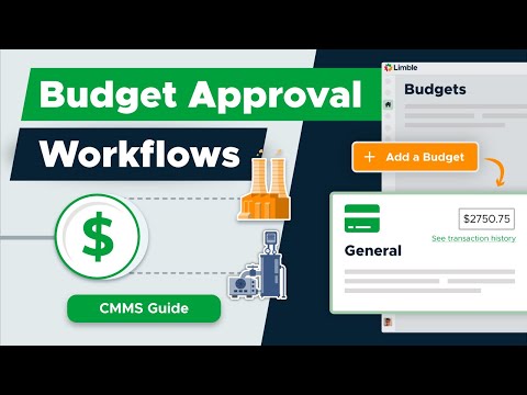 Budgets & Approval Workflows | CMMS Tutorial