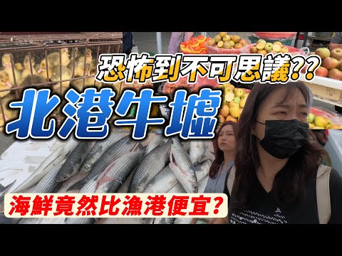 台灣早市大清早去趕大集，逛早市，北港牛墟市場，北港媽祖廟老街，各種美食太誘人了，炸臭豆腐，牛肉湯，羊肉湯，樣樣都不能拒絕，還有罕見的水果和蔬菜盆栽，價格是真便宜#market