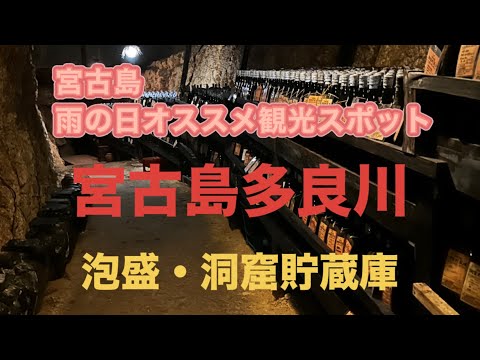 【多良川　洞窟貯蔵庫見学】宮古島雨の日オススメ観光スポット①  全国の皆さんの思いが詰まった木札と共に、数千本の泡盛が眠りについてました　#おきなわ #観光 #雨 #みやこじま #あわもり#酒