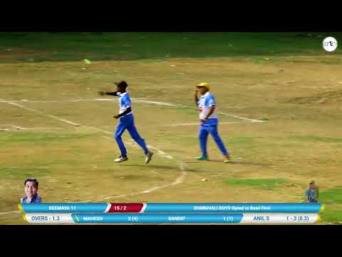 DOMBIVALI BOYS vs KEEMAYA 11  ( RAILWAY GROUND PREMIER LEAGUE 2024 - DOMBIVALI || RGPL 2024)