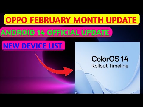 OPPO ANDROID 14 FEBRUARY MONTH UPDATE LIST#android14 #february #coloros14