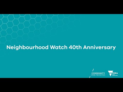 Neighbourhood Watch 40th Anniversary