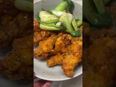 #dinner #bokchoy #friedchicken #nails #dinnerideas #dinnertime #dinnerrecipes #chicken #greennails