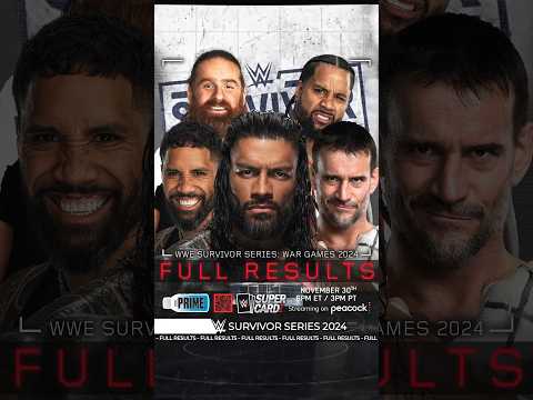 Survivor Series 2024 - Full Official Results #SurvivorSeries #Bevelock #WWE #Shorts