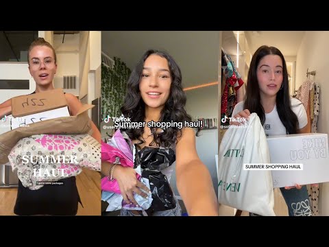 Summer shopping haul - TikTok compilation 🛍️😋