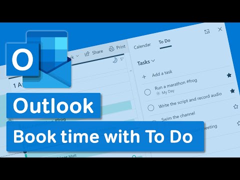 Microsoft To Do and Outlook | Block Time for Tasks with To Do