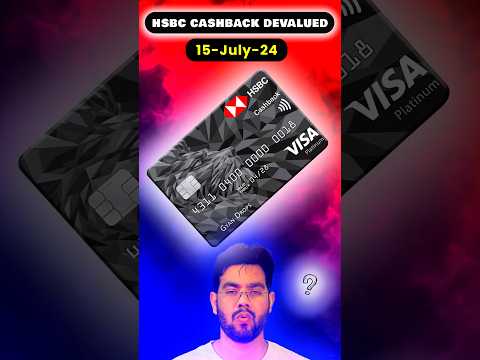 HSBC CashBack Credit Card New Changes From 15-July-24 #hsbccreditcard #rupaycreditcard #creditcard