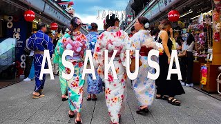 Asakusa 4K Walking Tour (Tokyo Japan) - Tour with Captions & Immersive Sound.浅草寺