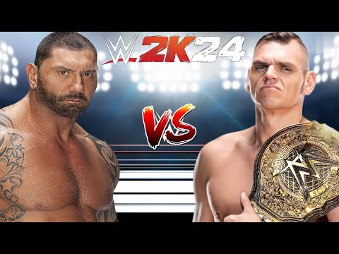 WWE 2K24 BATISTA VS. GUNTHER WRESTLEMANIA MATCH FOR THE WWE WORLD HEAVYWEIGHT CHAMPIONSHIP BELT!