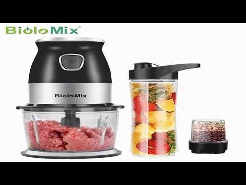 BPA FREE 500W Portable Personal Blender Mixer Food Processor With Chopper Bowl 6