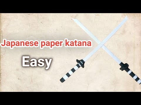 How to make Japanese paper katana easy ⚔️#diy #papercraft #therivalsofficialboy