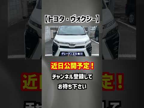 【トヨタ・ヴォクシー】３年で１万９千キロでハイグレード！【掘り出し物の中古車】