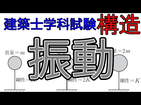 【７振動】一級建築士構造　過去問解説