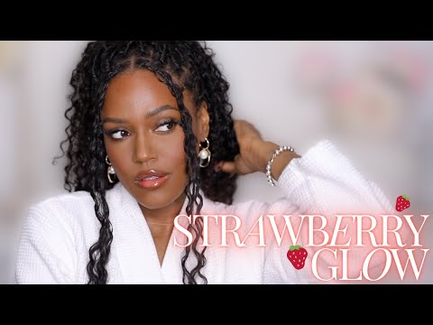 GRWM | STRAWBERRY 🍓✨ GLOW SUMMER MAKEUP