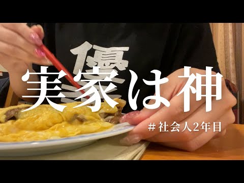 【帰省】仕事のことは一旦忘れて休憩👩‍💻実家へ帰るゆるvlog🫠【GW帰省】