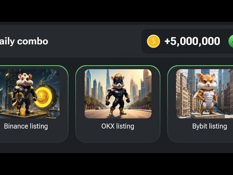 13 September Hamaster Kombat Daily Combo Card Today 5M Coins || hamster kombat daily combo today 🐹