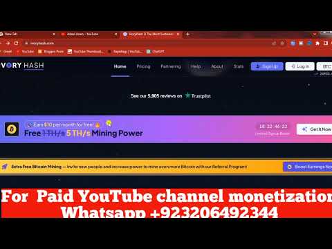 Free Bitcoin cloud mining site¦ Free cryptocurrency mining site ¦ Earn free Without investment 1080p