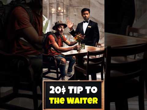 Foreigner gives 20$ Tip to Waiter | CA Siddharth Agarwal