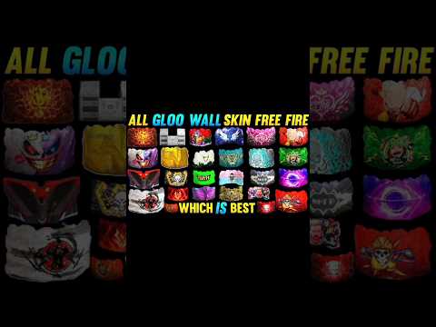 Top 3 Most Rare Gloo Wall Skin in Free Fire 🔥🔥 || #shorts #freefire #gloowall